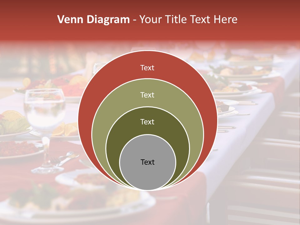 Party Table In Front Of Istanbul PowerPoint Template