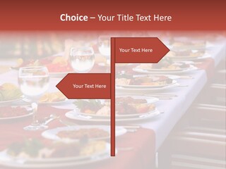 Party Table In Front Of Istanbul PowerPoint Template