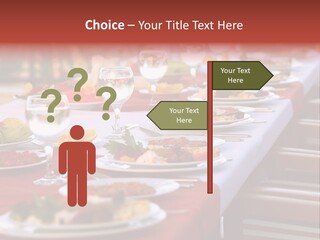 Party Table In Front Of Istanbul PowerPoint Template
