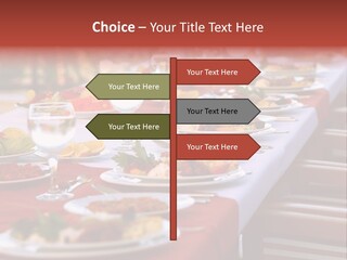 Party Table In Front Of Istanbul PowerPoint Template
