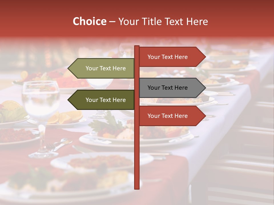 Party Table In Front Of Istanbul PowerPoint Template