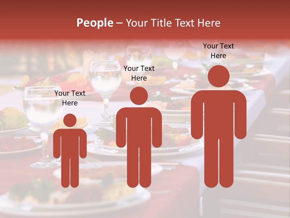 Party Table In Front Of Istanbul PowerPoint Template