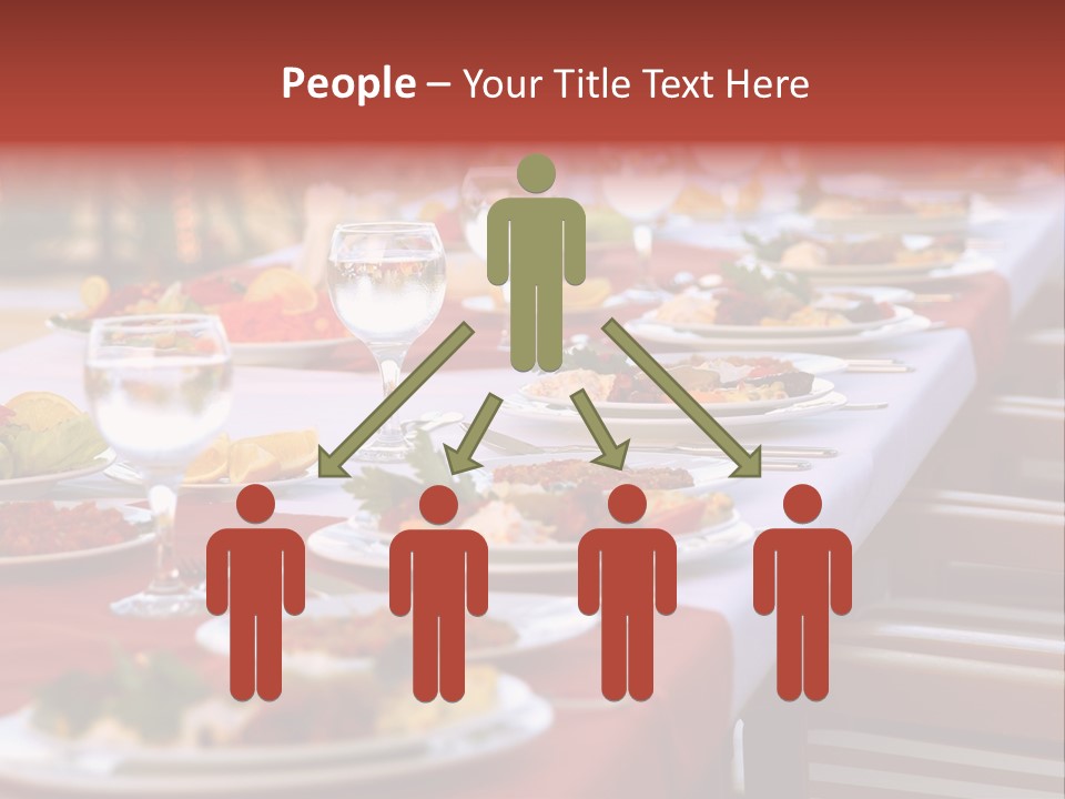 Party Table In Front Of Istanbul PowerPoint Template