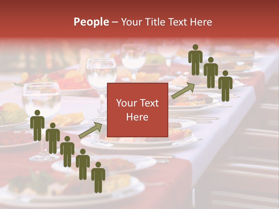 Party Table In Front Of Istanbul PowerPoint Template