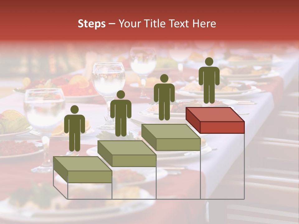 Party Table In Front Of Istanbul PowerPoint Template
