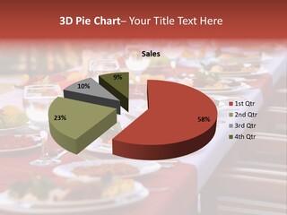 Party Table In Front Of Istanbul PowerPoint Template