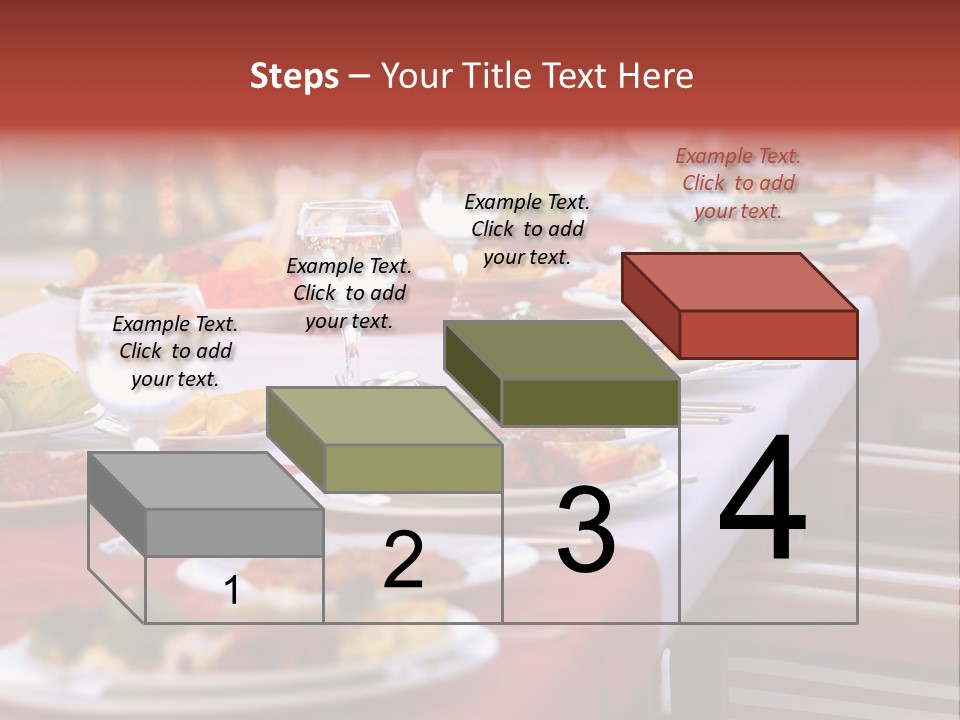 Party Table In Front Of Istanbul PowerPoint Template