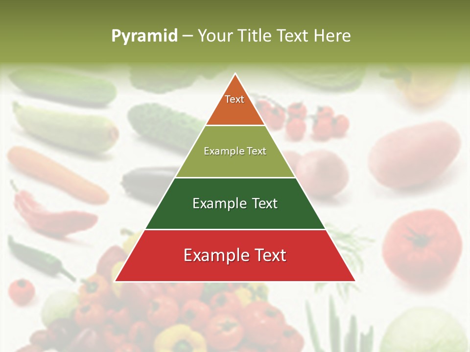 Large Page Of Vegetables Isolated On The White Background PowerPoint Template