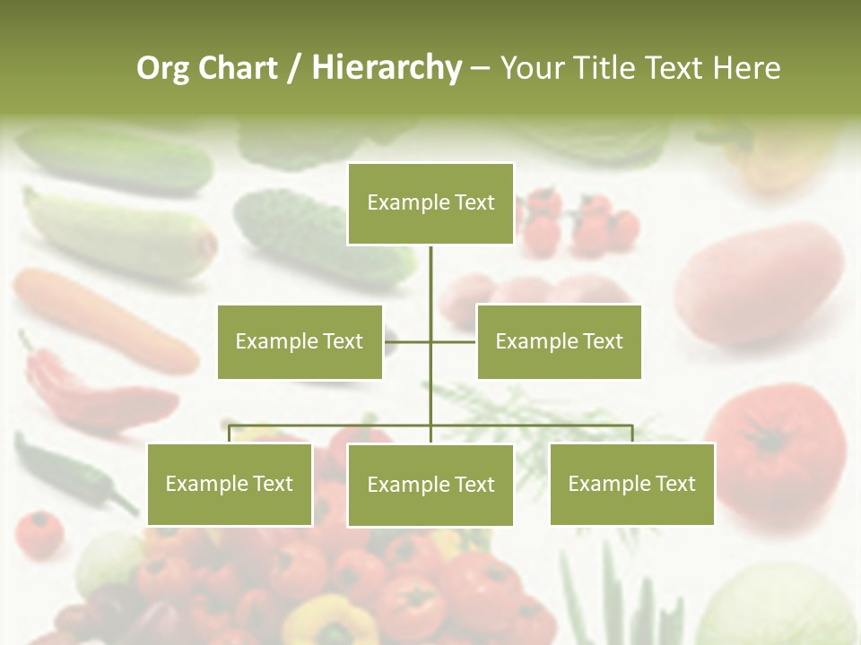 Large Page Of Vegetables Isolated On The White Background PowerPoint Template