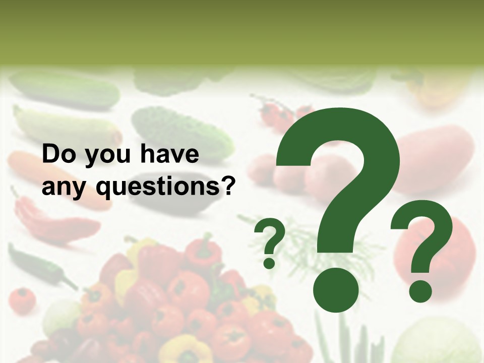 Large Page Of Vegetables Isolated On The White Background PowerPoint Template