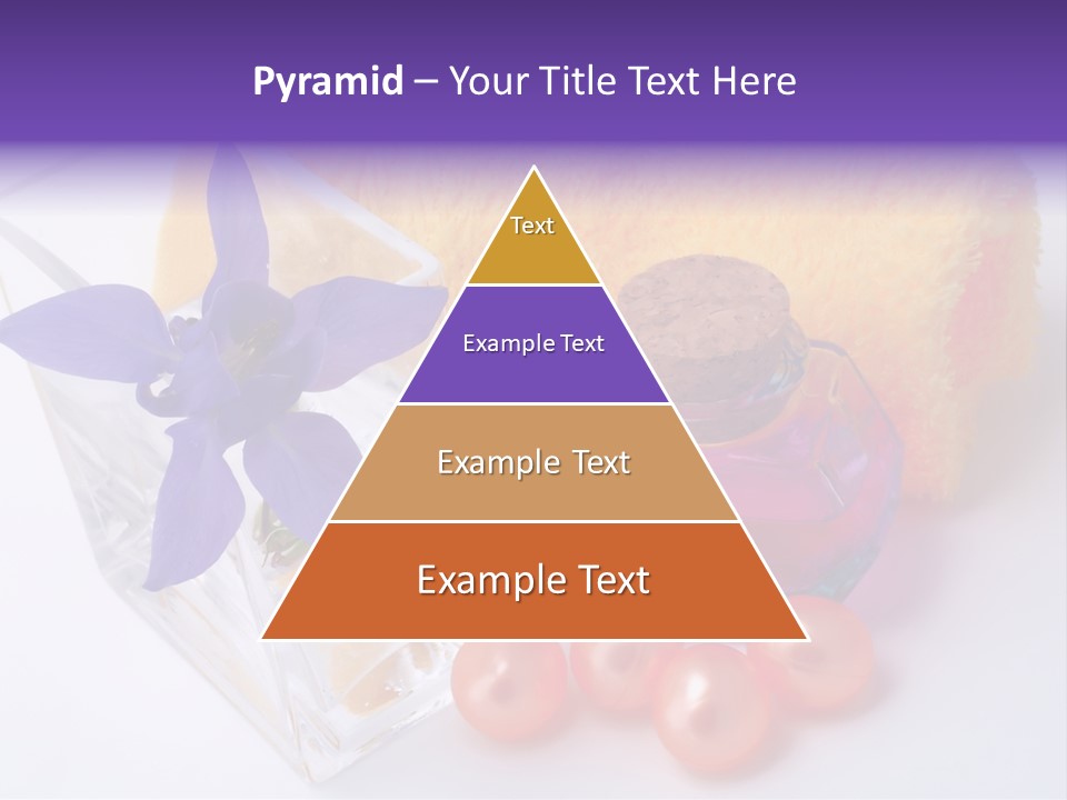 Bath Accessories And Beauty Products On White Background PowerPoint Template