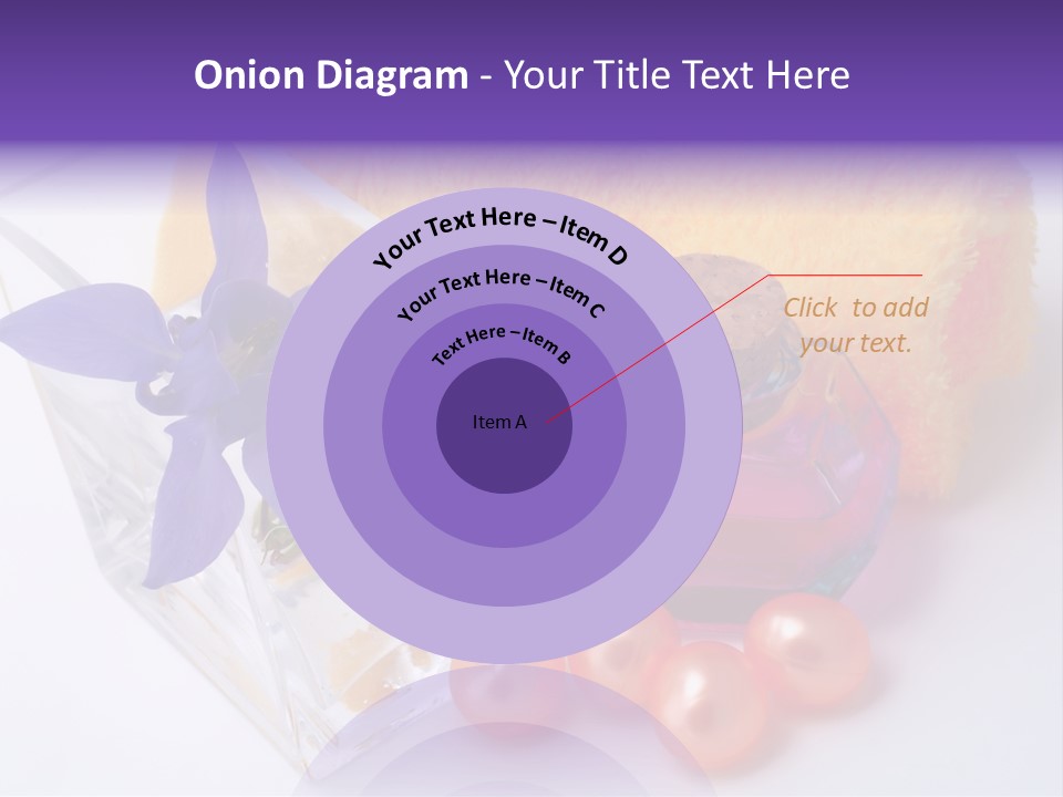 Bath Accessories And Beauty Products On White Background PowerPoint Template