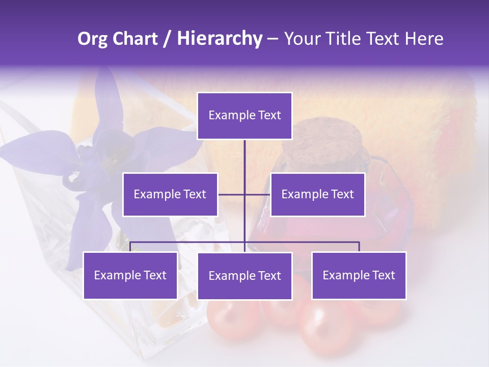 Bath Accessories And Beauty Products On White Background PowerPoint Template