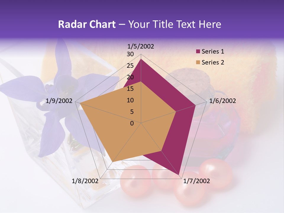 Bath Accessories And Beauty Products On White Background PowerPoint Template