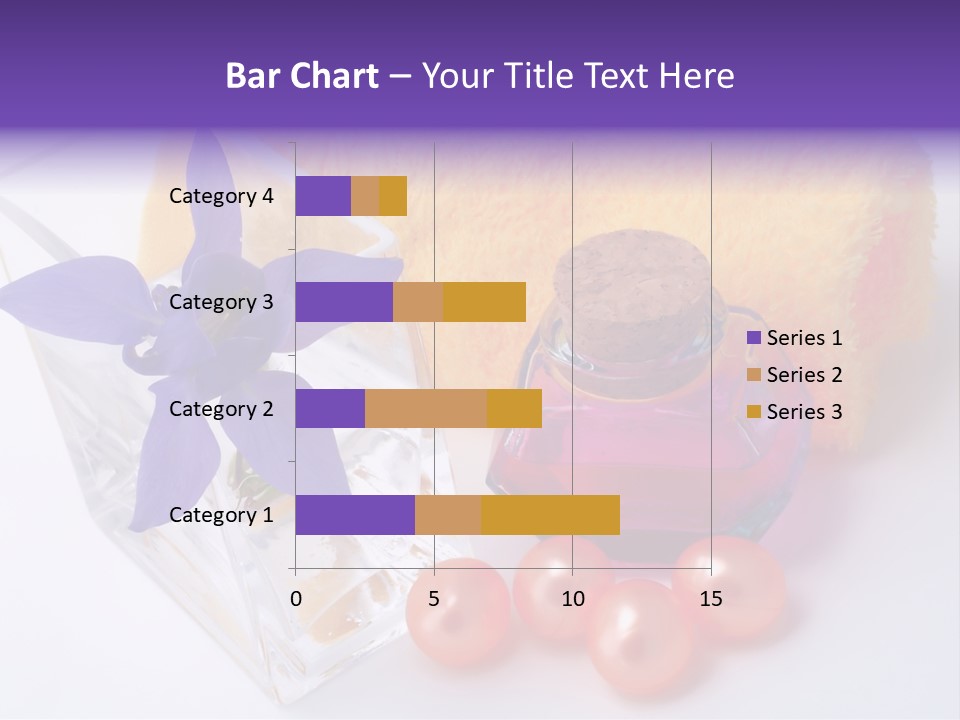 Bath Accessories And Beauty Products On White Background PowerPoint Template