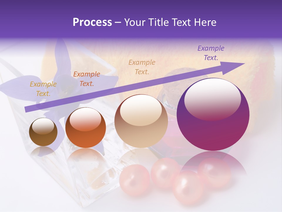 Bath Accessories And Beauty Products On White Background PowerPoint Template