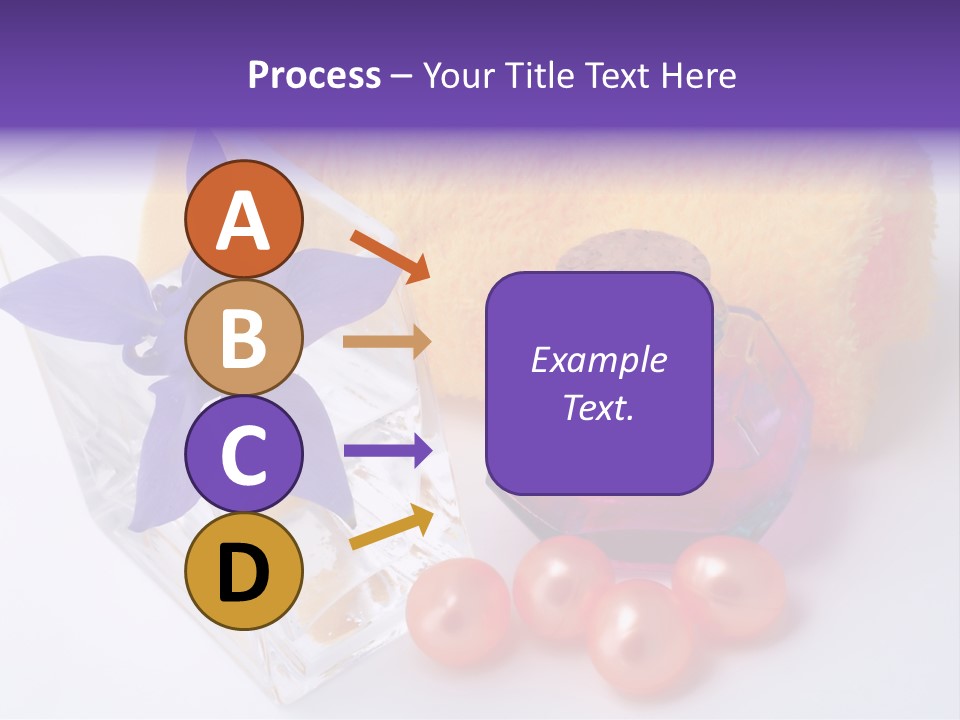 Bath Accessories And Beauty Products On White Background PowerPoint Template