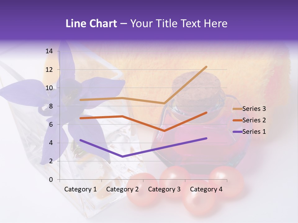 Bath Accessories And Beauty Products On White Background PowerPoint Template