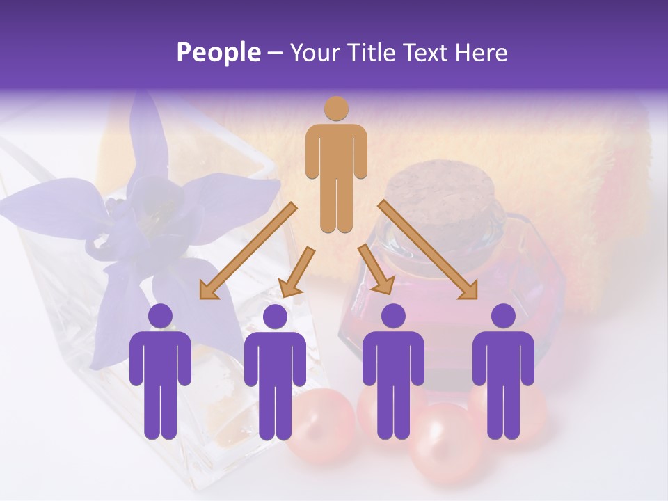 Bath Accessories And Beauty Products On White Background PowerPoint Template