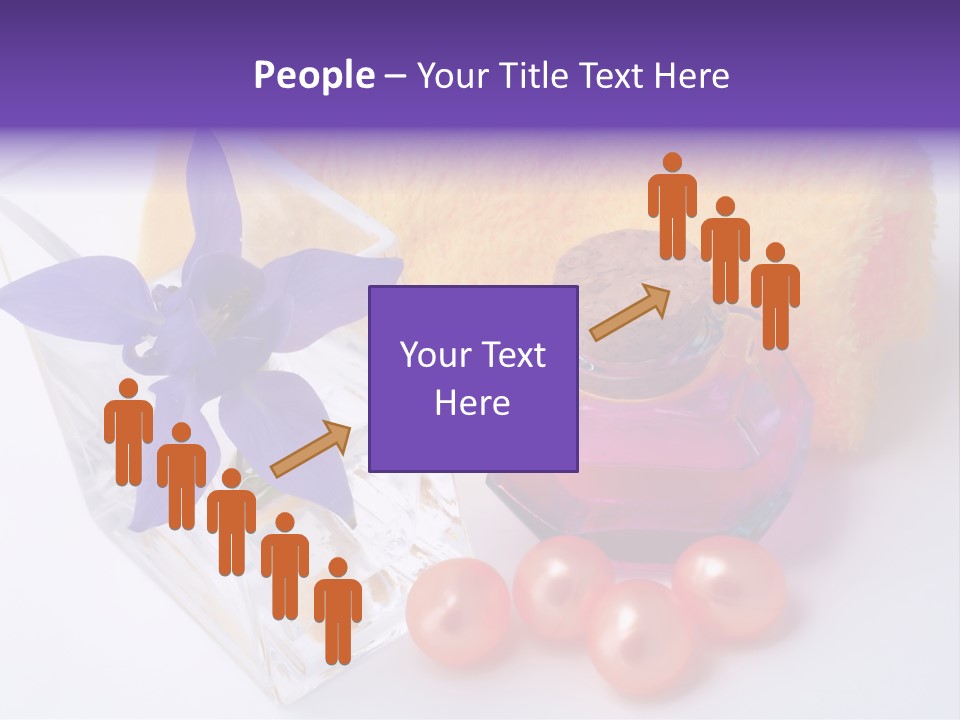 Bath Accessories And Beauty Products On White Background PowerPoint Template