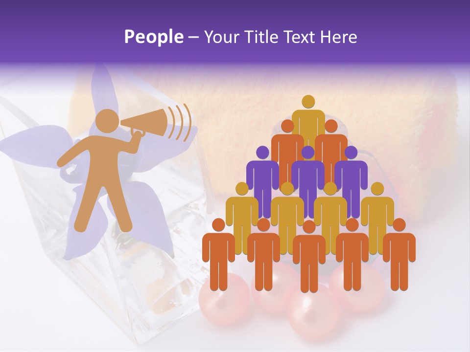 Bath Accessories And Beauty Products On White Background PowerPoint Template