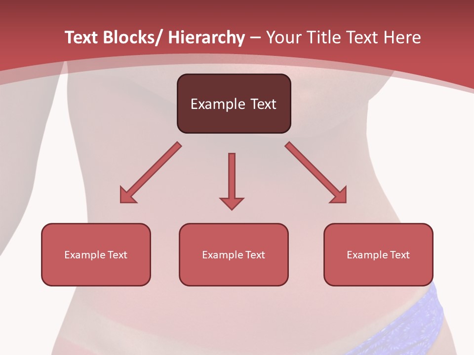 A Woman's Body With A Bad Case Of Sunburn. Isolated On White Background And Includes Clipping Path. PowerPoint Template