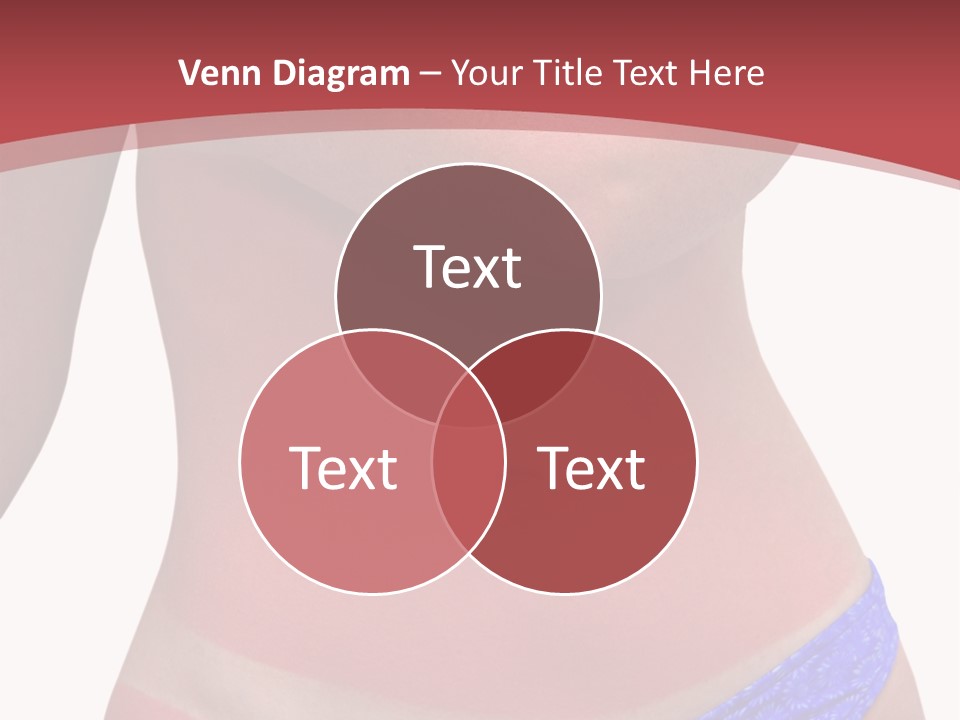 A Woman's Body With A Bad Case Of Sunburn. Isolated On White Background And Includes Clipping Path. PowerPoint Template