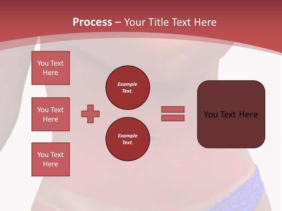 A Woman's Body With A Bad Case Of Sunburn. Isolated On White Background And Includes Clipping Path. PowerPoint Template