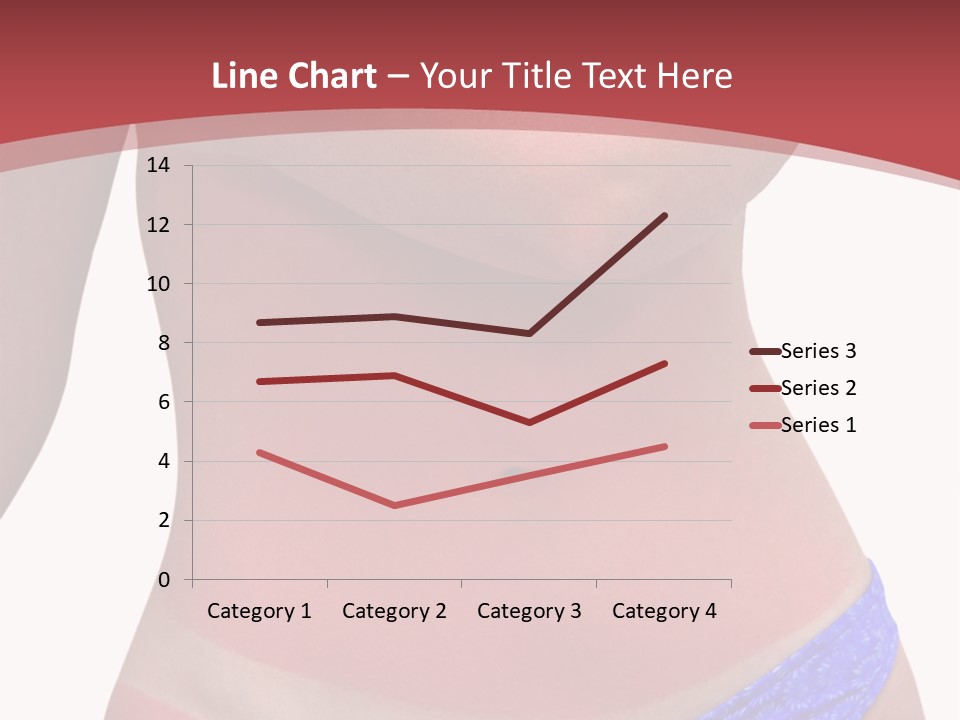 A Woman's Body With A Bad Case Of Sunburn. Isolated On White Background And Includes Clipping Path. PowerPoint Template