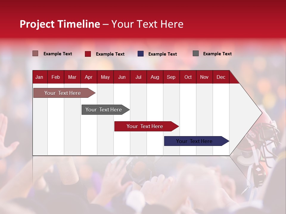 A Football Victory With Red Helmet PowerPoint Template