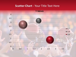 A Football Victory With Red Helmet PowerPoint Template