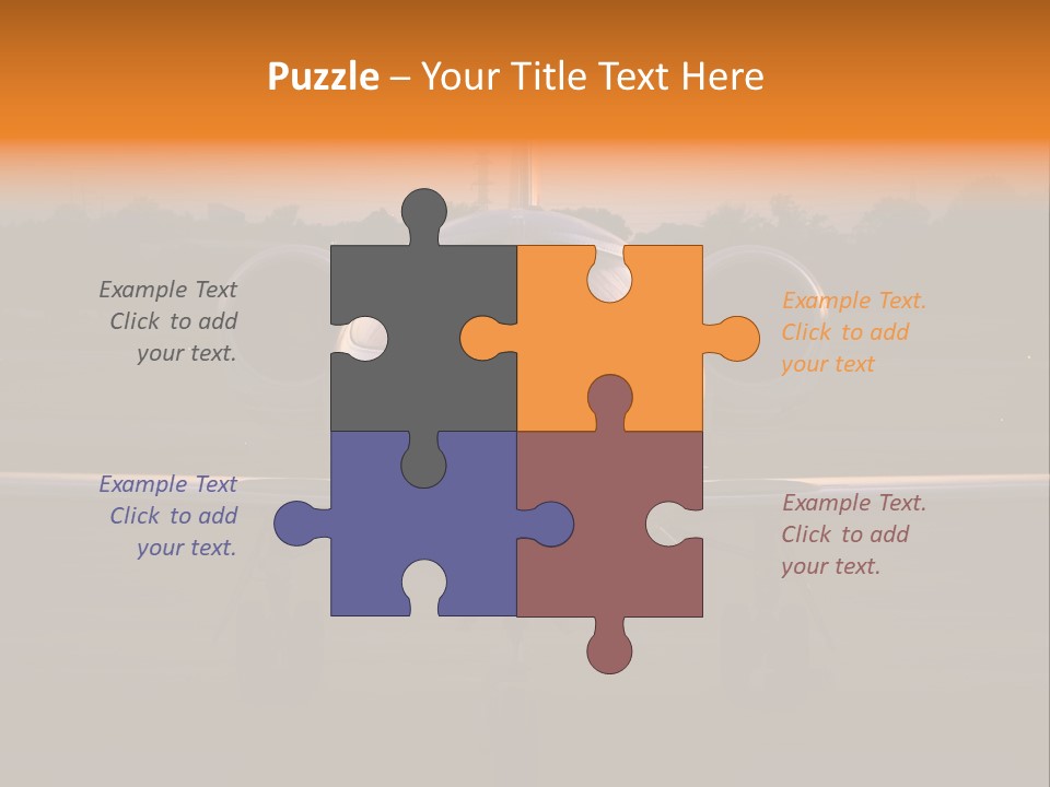 Corporate Jet PowerPoint Template