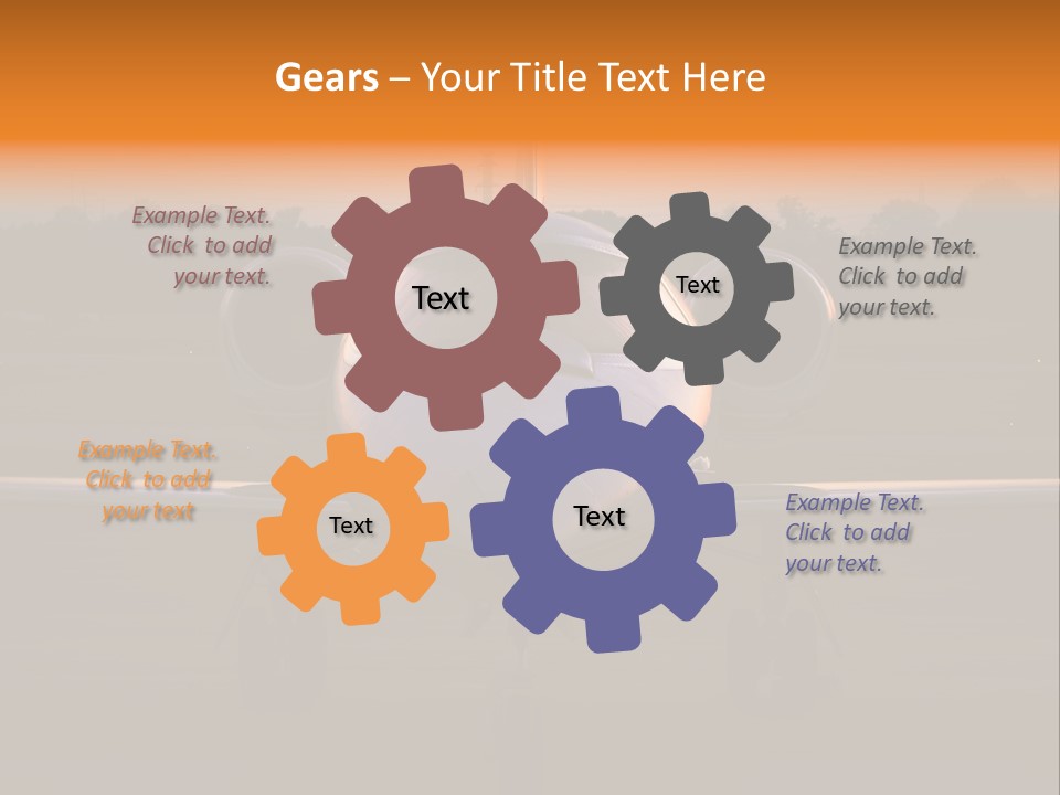 Corporate Jet PowerPoint Template