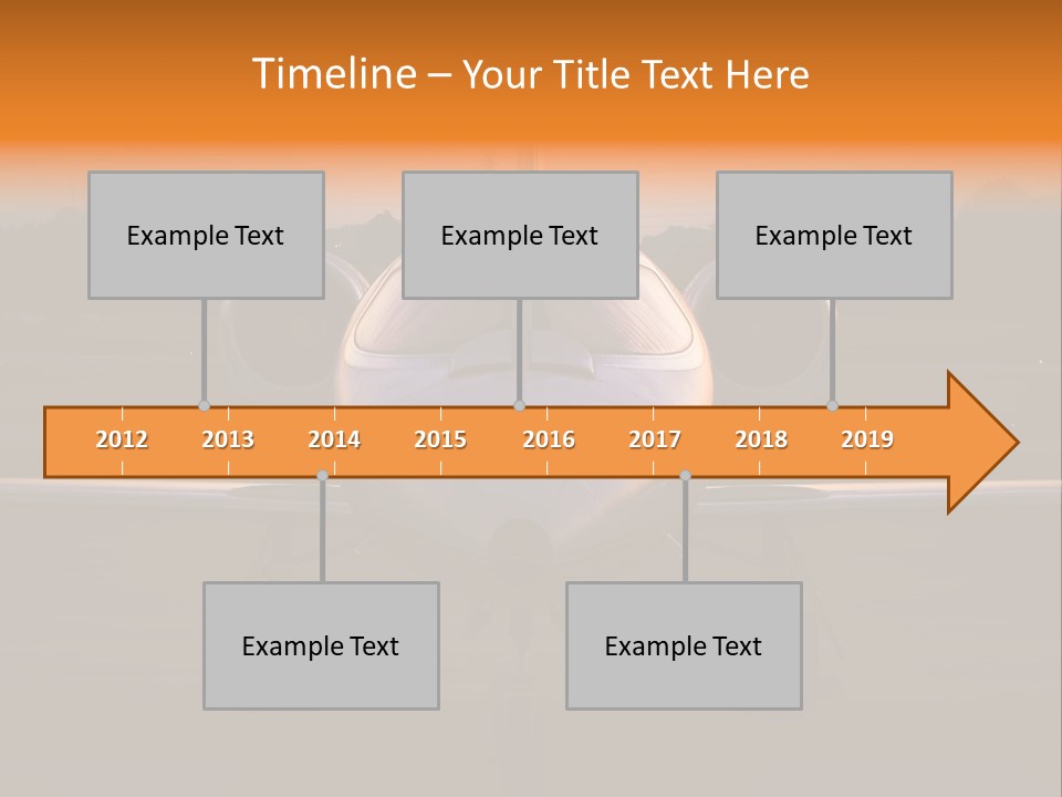 Corporate Jet PowerPoint Template