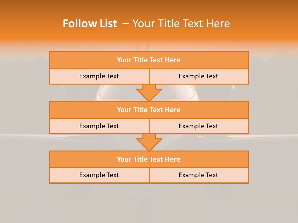Corporate Jet PowerPoint Template
