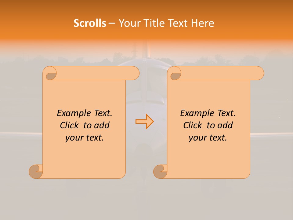 Corporate Jet PowerPoint Template