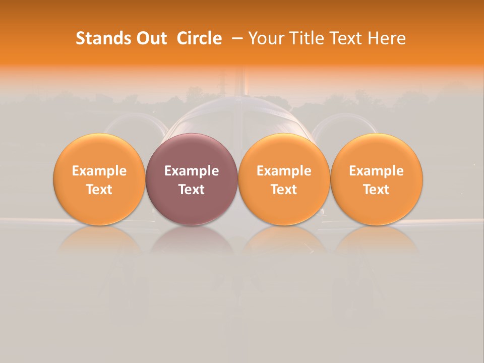 Corporate Jet PowerPoint Template