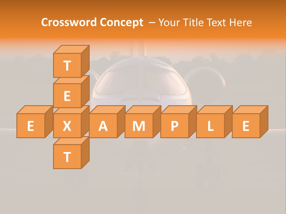 Corporate Jet PowerPoint Template