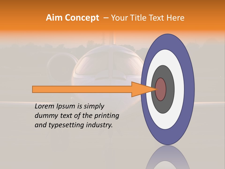 Corporate Jet PowerPoint Template