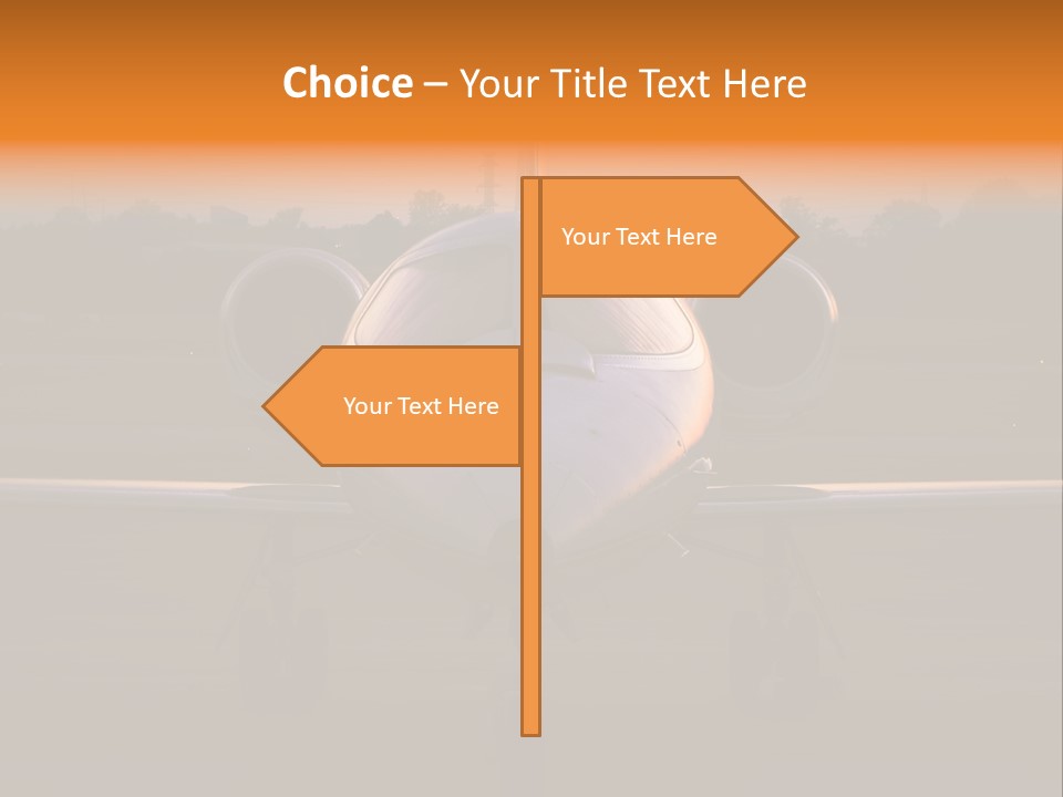 Corporate Jet PowerPoint Template