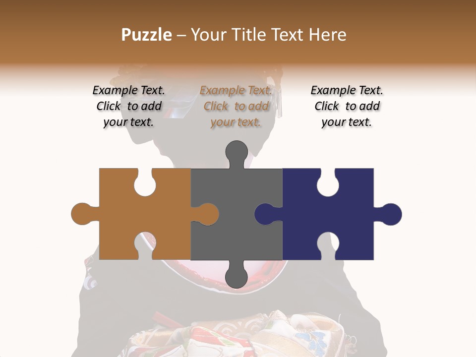 Unusual And Very Characteristic Painted Neck Of A Geisha.,Over White Background. PowerPoint Template