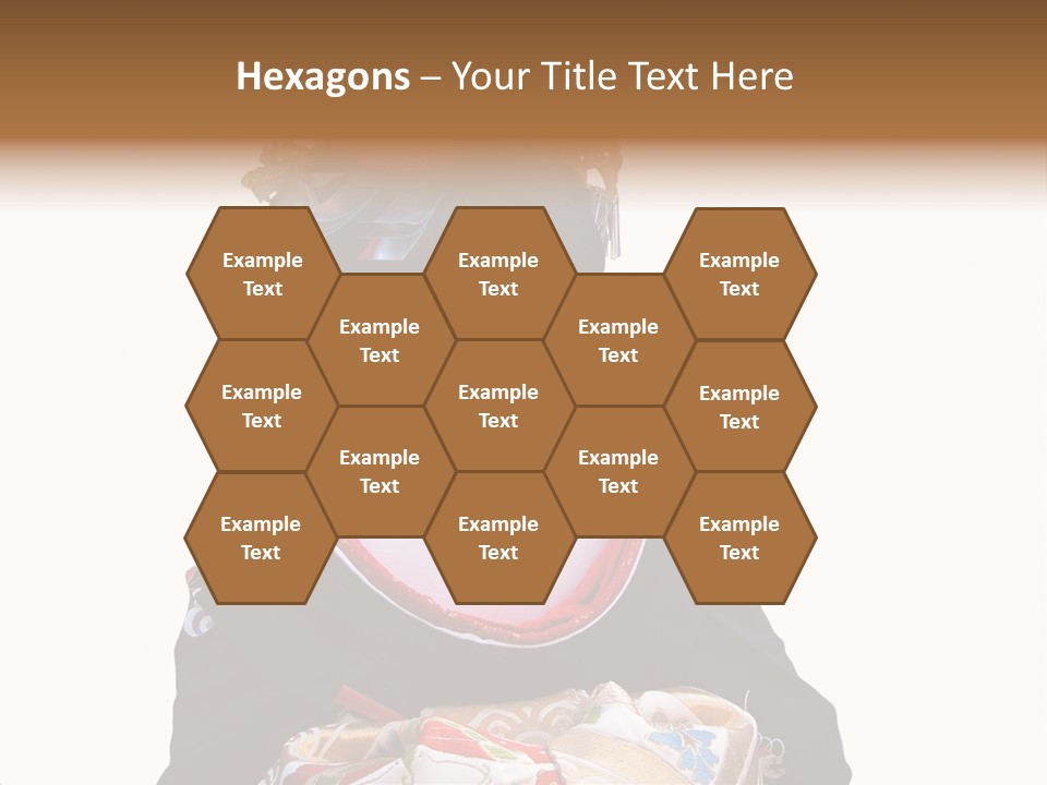 Unusual And Very Characteristic Painted Neck Of A Geisha.,Over White Background. PowerPoint Template