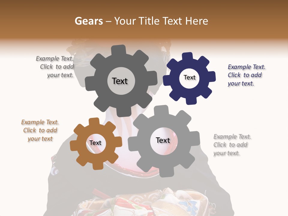 Unusual And Very Characteristic Painted Neck Of A Geisha.,Over White Background. PowerPoint Template