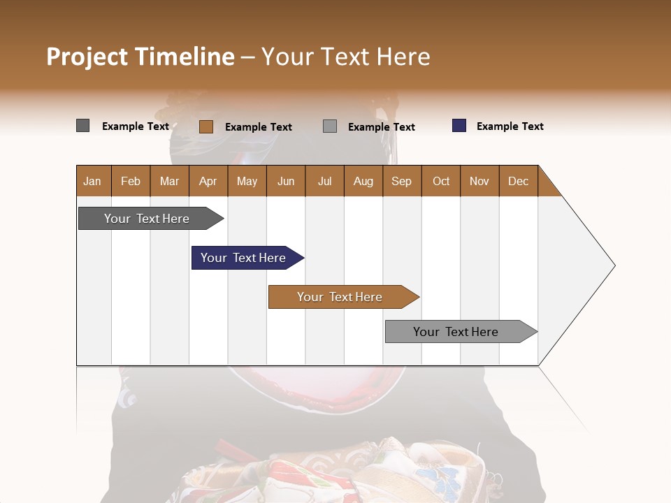 Unusual And Very Characteristic Painted Neck Of A Geisha.,Over White Background. PowerPoint Template