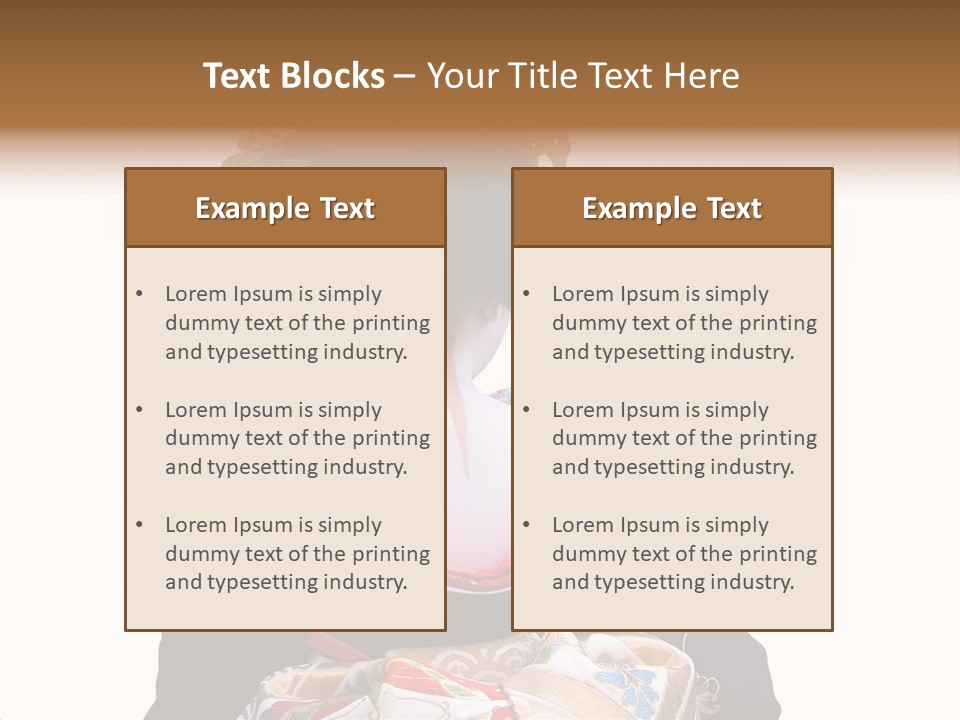 Unusual And Very Characteristic Painted Neck Of A Geisha.,Over White Background. PowerPoint Template