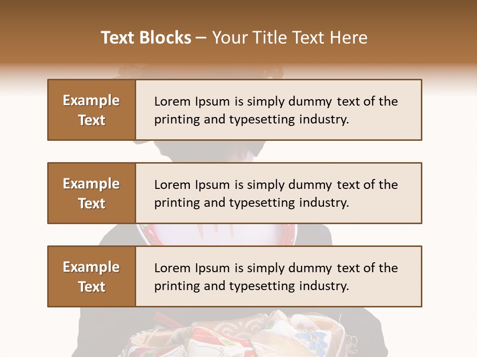 Unusual And Very Characteristic Painted Neck Of A Geisha.,Over White Background. PowerPoint Template