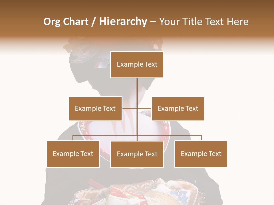 Unusual And Very Characteristic Painted Neck Of A Geisha.,Over White Background. PowerPoint Template