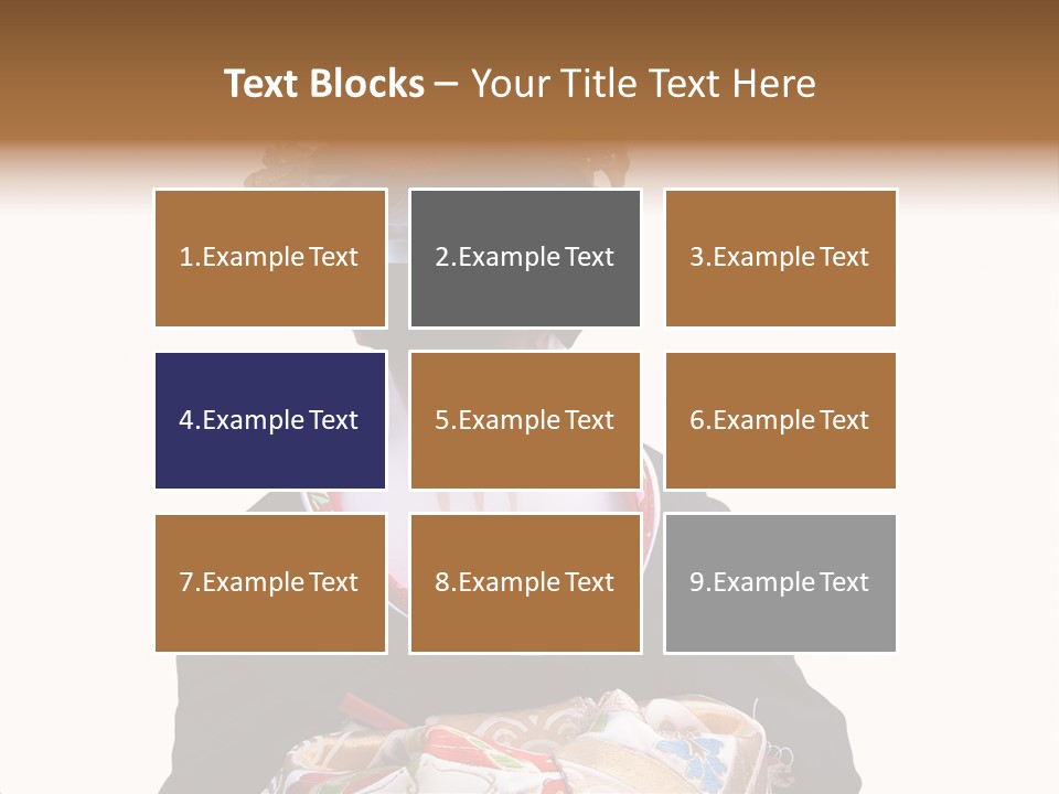 Unusual And Very Characteristic Painted Neck Of A Geisha.,Over White Background. PowerPoint Template