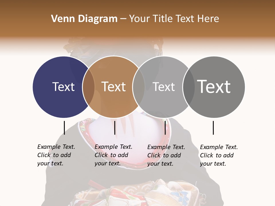 Unusual And Very Characteristic Painted Neck Of A Geisha.,Over White Background. PowerPoint Template