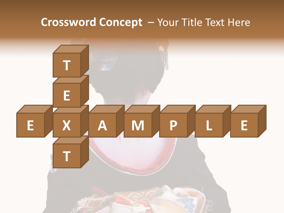 Unusual And Very Characteristic Painted Neck Of A Geisha.,Over White Background. PowerPoint Template